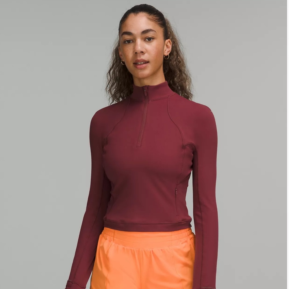 Lululemon Rulu Cropped Half Zip